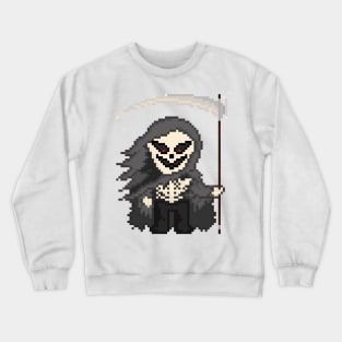 Pixel Monster Grim Reaper (White) Crewneck Sweatshirt